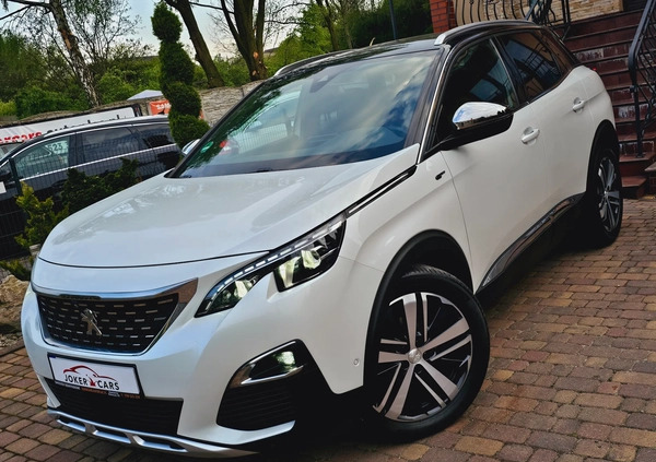 Peugeot 3008 cena 99999 przebieg: 134000, rok produkcji 2018 z Zawiercie małe 781